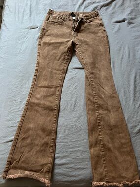 Brown Flared Jeans